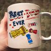 Best Dad Ever Hand To Hands American Flag - Gift For Dad - Personalized Ceramic Mug Best Dad Ever Hand To Hands American Flag - Gift For Dad - Personalized Ceramic Mug