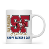 Best Dad Ever NFL Family - Personalized Mug - Gifts For American Football Lover | TM12 HN02