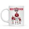 Best Dad Ever NFL Family - Personalized Mug - Gifts For American Football Lover | TM12 HN02