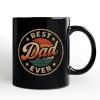 Best Dad Ever Retro Sunset Personalized Mug, Vintage Fathers Gift with Custom Name Best Dad Ever Retro Sunset Personalized Mug, Vintage Fathers Gift with Custom Name