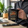 Best Dad Ever Retro Sunset Personalized Mug, Vintage Fathers Gift with Custom Name Best Dad Ever Retro Sunset Personalized Mug, Vintage Fathers Gift with Custom Name