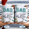 Best Dad Ever, Tools and Hand Gestures - Personalized Custom Coffee Mug - DAD116_MG