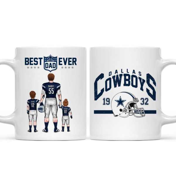 Best Dad Ever Vintage - Personalized Mug - Gifts For American Football Lover | TM12 HN02 Best Dad Ever Vintage - Personalized Mug - Gifts For American Football Lover | TM12 HN02