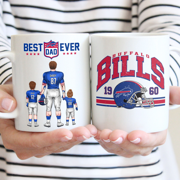 Best Dad Ever Vintage - Personalized Mug - Gifts For American Football Lover | TM12 HN02 Best Dad Ever Vintage - Personalized Mug - Gifts For American Football Lover | TM12 HN02