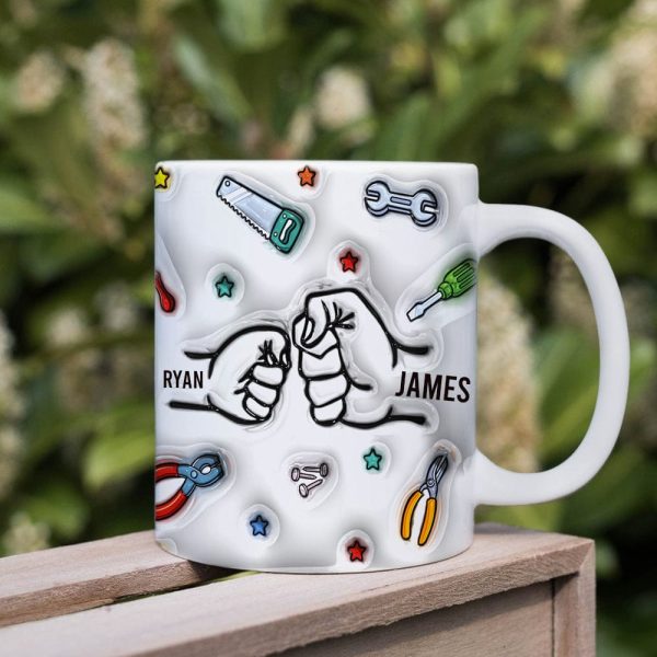 Best Dad Ever With 3D Inflated Mug Personalized Gift DM01 890885 Best Dad Ever With 3D Inflated Mug Personalized Gift DM01 890885