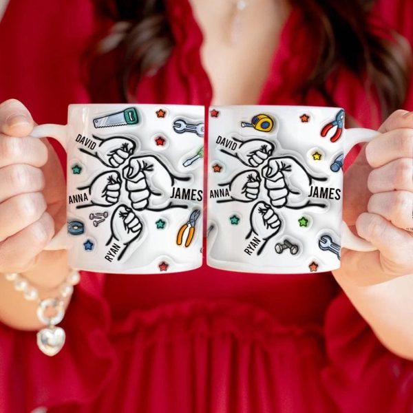 Best Dad Ever With 3D Inflated Mug Personalized Gift DM01 890885 Best Dad Ever With 3D Inflated Mug Personalized Gift DM01 890885