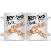 Best Dad Grandpa Ever Fist Bump - Personalized Mug Best Dad Grandpa Ever Fist Bump - Personalized Mug