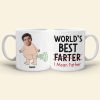 Best Dad, I Mean Father, Personalized Mug, Unique Gifts For Dad, Funny Gifts For Birthday, Custom Image Upload Coffee Mug Best Dad, I Mean Father, Personalized Mug, Unique Gifts For Dad, Funny Gifts For Birthday, Custom Image Upload Coffee Mug