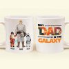 Best Dad In The Galaxy Orange Quote - GIft For Father's Day - Personalized Ceramic Mug Best Dad In The Galaxy Orange Quote - GIft For Father's Day - Personalized Ceramic Mug