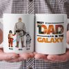 Best Dad In The Galaxy Orange Quote - GIft For Father's Day - Personalized Ceramic Mug Best Dad In The Galaxy Orange Quote - GIft For Father's Day - Personalized Ceramic Mug