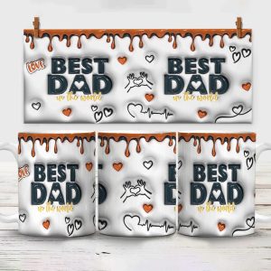 Best Dad In The World Father's Day 3D Mug Personalized Gift TH10 890939