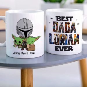 Best Dada Lorian Ever Gift 03QHTN120523 White Star Family Mug