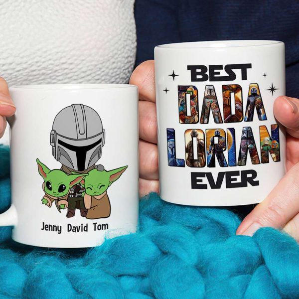 Best Dada Lorian Ever Gift 03QHTN120523 White Star Family Mug