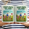 Best Daddy By Par 3D Effect - Personalized White Edge-to-Edge Mug Best Daddy By Par 3D Effect - Personalized White Edge-to-Edge Mug
