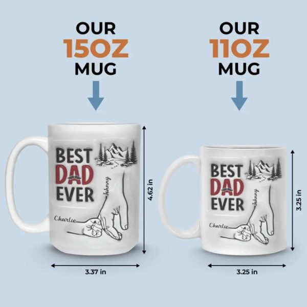 Best Daddy Ever - Family Personalized Custom 3D Inflated Effect Printed Mug - Father's Day, Gift For Dad, Grandpa Best Daddy Ever - Family Personalized Custom 3D Inflated Effect Printed Mug - Father's Day, Gift For Dad, Grandpa