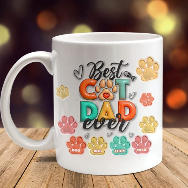 Best Dog Cat Mom Dad Ever With 3D Inflated Pet Mug Personalized Gift TA29 890028 Best Dog Cat Mom Dad Ever With 3D Inflated Pet Mug Personalized Gift TA29 890028