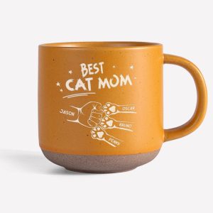 Best Dog Dad, Cat Dad, Dog Mom, Cat Mom Ever Personalized Engraved Pottery Mug HA75 891584