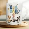 Best Dog Dad Ever - Personalized White Edge-to-Edge Mug Best Dog Dad Ever - Personalized White Edge-to-Edge Mug