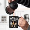 Best Dog Dad Ever 3D Effect - Personalized Black Mug Best Dog Dad Ever 3D Effect - Personalized Black Mug