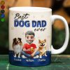 Best Dog Dad Ever 3D Effect - Personalized White Edge-to-Edge Mug Best Dog Dad Ever 3D Effect - Personalized White Edge-to-Edge Mug