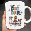 Best Dog Dad Ever, Dogs, Paws, And Beer Mug - Personalized Custom Coffee Mug - DAD056_MG