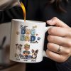 Best Dog Dad Ever, Dogs, Paws, And Beer Mug - Personalized Custom Coffee Mug - DAD056_MG