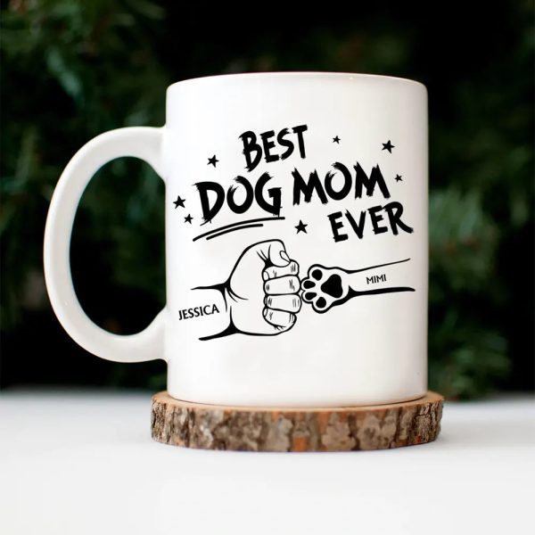 Best Dog Dad Ever Hand Punch - Personalized Mug Best Dog Dad Ever Hand Punch - Personalized Mug