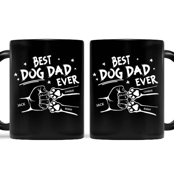 Best Dog Dad Ever Hand Punch - Personalized Mug Best Dog Dad Ever Hand Punch - Personalized Mug