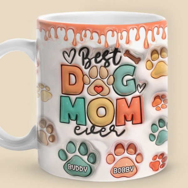 Best Dog Mom Dad Ever - Dog & Cat Personalized Custom 3D Inflated Effect Printed Mug - Christmas Gift For Pet Owners, Pet Lovers Best Dog Mom Dad Ever - Dog & Cat Personalized Custom 3D Inflated Effect Printed Mug - Christmas Gift For Pet Owners, Pet Lovers