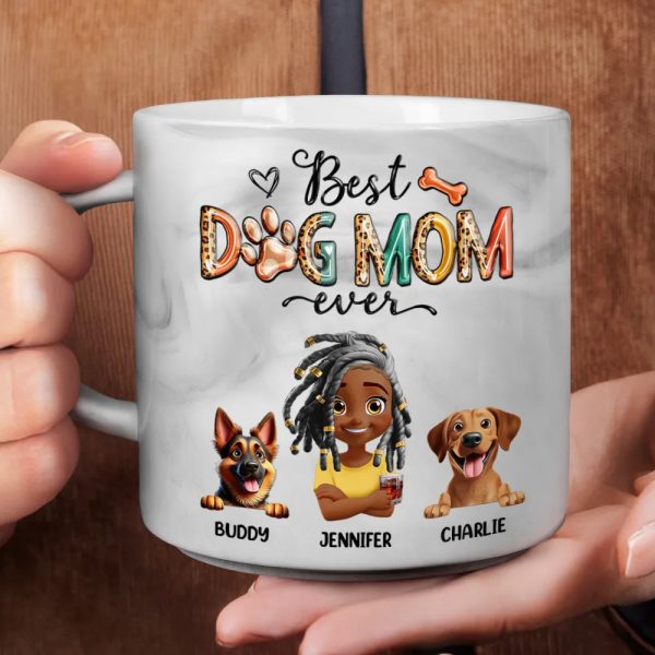 Best Dog Mom Ever - Personalized Marble Mug Best Dog Mom Ever - Personalized Marble Mug