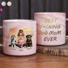 Best Dog Mom Ever 3D Effect - Personalized Marble Mug Best Dog Mom Ever 3D Effect - Personalized Marble Mug