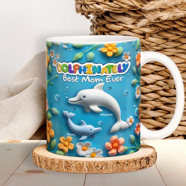 Best Dolphin Mom Coffee Mug - Personalized Gifts For Mother 03QHLU080425 Best Dolphin Mom Coffee Mug - Personalized Gifts For Mother 03QHLU080425