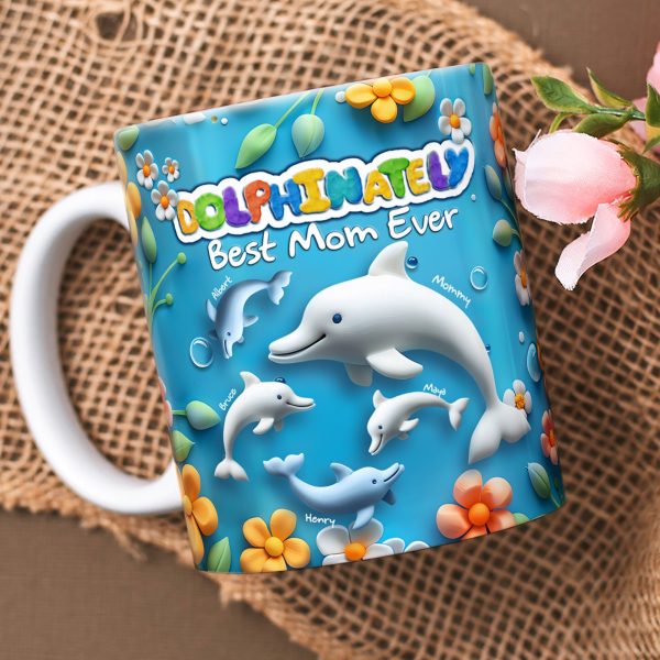 Best Dolphin Mom Coffee Mug - Personalized Gifts For Mother 03QHLU080425 Best Dolphin Mom Coffee Mug - Personalized Gifts For Mother 03QHLU080425