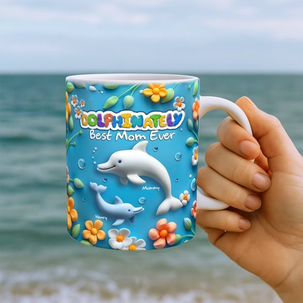 Best Dolphin Mom Coffee Mug - Personalized Gifts For Mother 03QHLU080425 Best Dolphin Mom Coffee Mug - Personalized Gifts For Mother 03QHLU080425