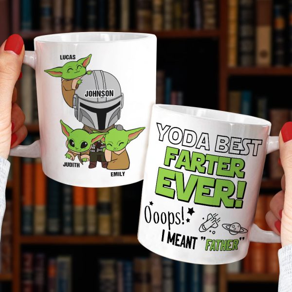 Best Farter Ever Ooops Mean Father Personalized White Mug, Gift For Father Best Farter Ever Ooops Mean Father Personalized White Mug, Gift For Father