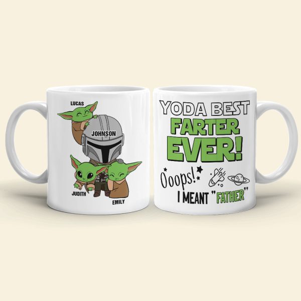 Best Farter Ever Ooops Mean Father Personalized White Mug, Gift For Father Best Farter Ever Ooops Mean Father Personalized White Mug, Gift For Father