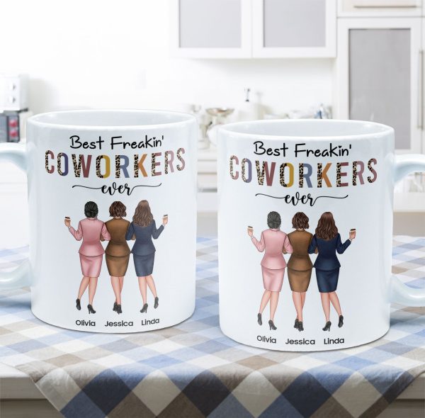 Best Freakin' Coworkers Ever - Personalized Mug Best Freakin' Coworkers Ever - Personalized Mug