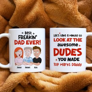 Best Freakin' Dad Ever Personalized Coffee Mug DR-WHM-03QHHN180423HH