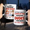 Best Freakin' Dad Ever Personalized Coffee Mug DR-WHM-03QHHN180423HH Best Freakin' Dad Ever Personalized Coffee Mug DR-WHM-03QHHN180423HH
