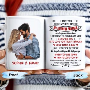 Best Friend And Faithful Partner Love Promise - Personalized Custom Coffee Mug - CPL186_MG