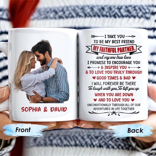 Best Friend And Faithful Partner Love Promise - Personalized Custom Coffee Mug - CPL186_MG Best Friend And Faithful Partner Love Promise - Personalized Custom Coffee Mug - CPL186_MG