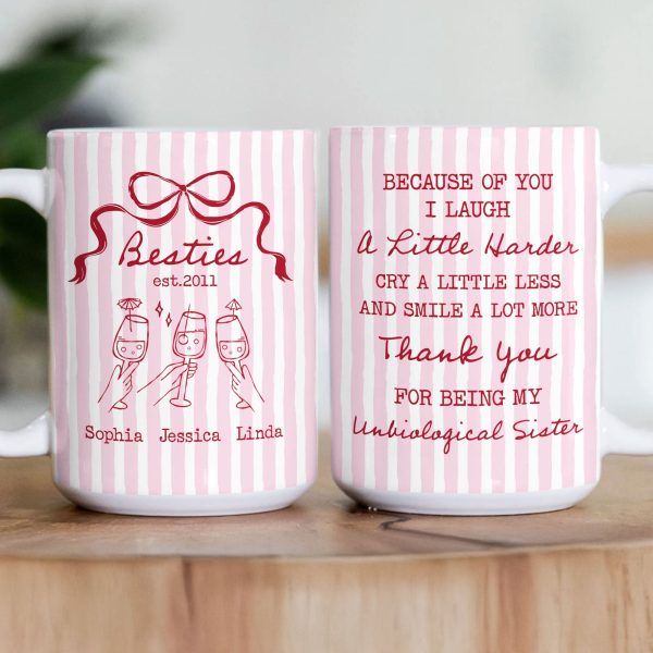 Best Friend Smile A Lot More - Personalized Mug Best Friend Smile A Lot More - Personalized Mug