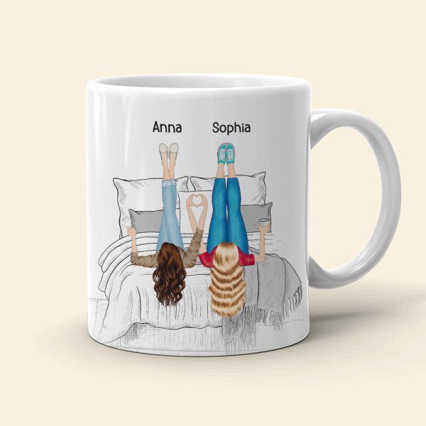 Best Friend, You're My Favorite Person, Personalized Mug, Friends Lying Feet Up Mug, Gift For Friends Best Friend, You're My Favorite Person, Personalized Mug, Friends Lying Feet Up Mug, Gift For Friends