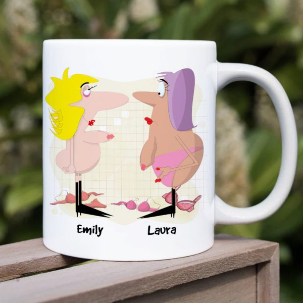 Best Friends Are Like A Good Bra, Gift For Bestie, Personalized Mug, Best Friends Mug