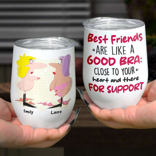 Best Friends Are Like A Good Bra, Gift For Bestie, Personalized Mug, Best Friends Mug