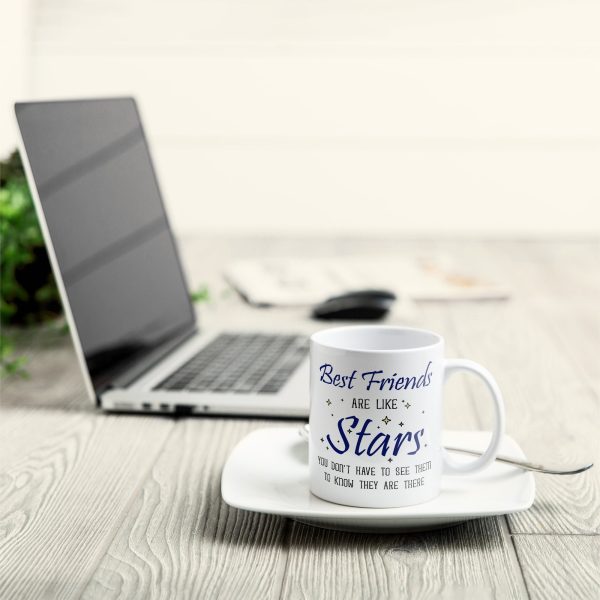 Best Friends Are Like Stars - Personalized Mug Best Friends Are Like Stars - Personalized Mug