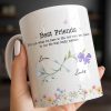 Best Friends, Lifes True Treasures, Flowers And Butterflies - Personalized Custom Coffee Mug - BST515_MG Best Friends, Lifes True Treasures, Flowers And Butterflies - Personalized Custom Coffee Mug - BST515_MG