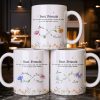 Best Friends, Lifes True Treasures, Flowers And Butterflies - Personalized Custom Coffee Mug - BST515_MG Best Friends, Lifes True Treasures, Flowers And Butterflies - Personalized Custom Coffee Mug - BST515_MG