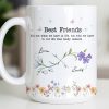 Best Friends, Lifes True Treasures, Flowers And Butterflies - Personalized Custom Coffee Mug - BST515_MG Best Friends, Lifes True Treasures, Flowers And Butterflies - Personalized Custom Coffee Mug - BST515_MG