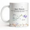 Best Friends, Lifes True Treasures, Flowers And Butterflies - Personalized Custom Coffee Mug - BST515_MG Best Friends, Lifes True Treasures, Flowers And Butterflies - Personalized Custom Coffee Mug - BST515_MG